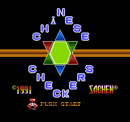 Chinese Checkers (Homebrew) — Title screen